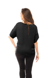 BLUSA SATINADA DETALLE MANGAS