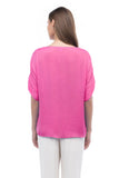 BLUSA SATINADA DETALLE MANGAS