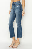 HIGH RISE CROP FLARE JEANS
