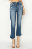 HIGH RISE CROP FLARE JEANS
