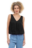 BLUSA SATINADA CUELLO V