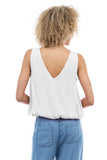BLUSA SATINADA CUELLO V