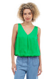 BLUSA SATINADA CUELLO V