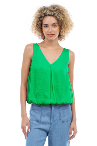 BLUSA SATINADA CUELLO V