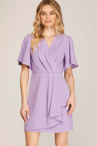 VESTIDO CORTO WRAP