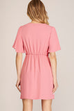 VESTIDO CORTO WRAP