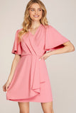 VESTIDO CORTO WRAP