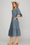 VESTIDO MAXI DENIM CAPAS