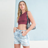 RIP & REPAIR MOM SHORTS CUFFED