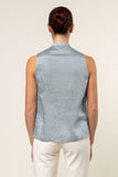 BLUSA ABOTONADA SIN MANGA