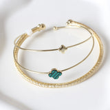TRIPLE BRAZALETE FLOR